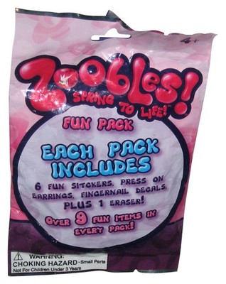 Zoobles Spring To Life (2012) Fun Pack Actionfigur Set Sticker Ohrringe