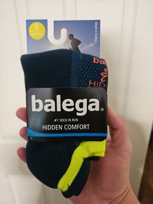 BALEGA UNISEX ADULT HIDDEN COMFORT RUNNING SOCKS: BLUE: NEW WITH TAGS: SIZE S