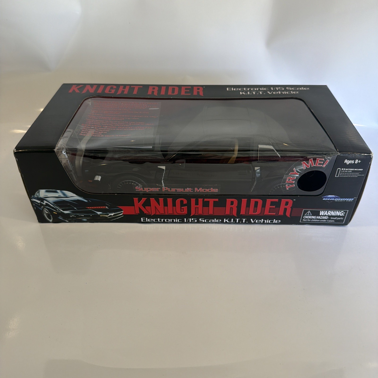 Diamond Select Toys Knight Rider 1/15 Scale K.I.T.T. Super Pursuit Mode!