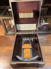Vintage WW2 Naval/RAF Pattern 1152 Azimuth Circle Tool In Bakelite And Wood Case