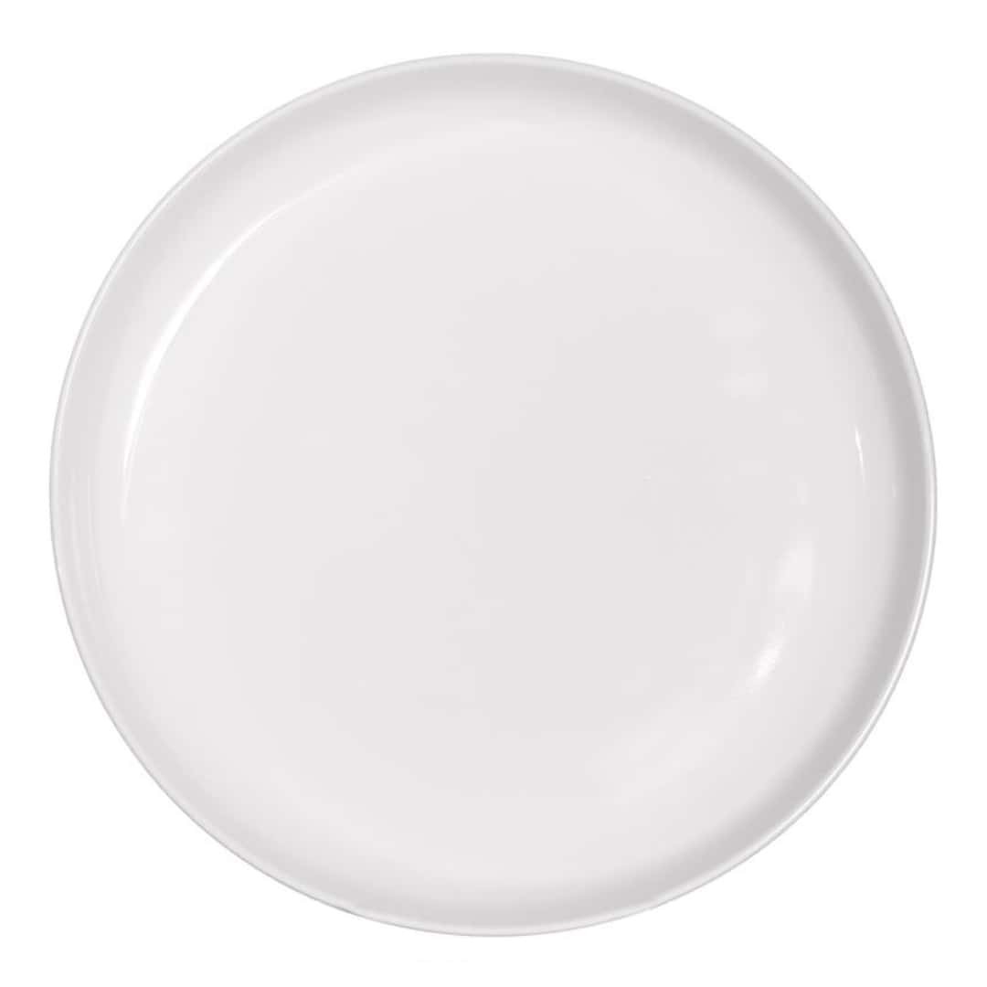 Dinner Plate Medri Gemscape White Porcelain 24Cm Dessert Appetizer Restaurant