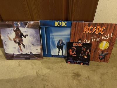 AC DC Schallplatten Vinyl, 3 LPs, 1 Single