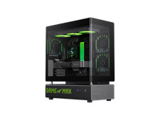GAMEMAX GAMEMAX N90 Modular Dual-Chamber PC Case N90 BG Black 270  Panoramic