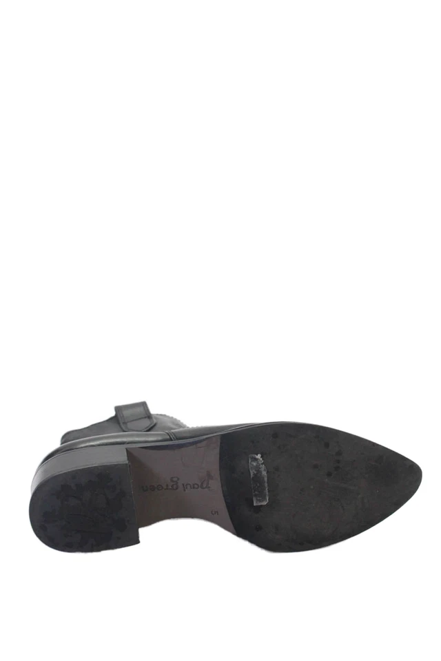 Paul Green Womens Leather Pointed Toe Side Zippered Ankle Boot Black Size UK 5 - Image 4 of 4