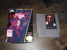 NES Nintendo Entertainment System A Nightmare on Elm Street Game w Box 4 Console