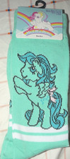 My Little Pony Girls Crew Socks Size 10-13 1 Pair Graphic Rainbow Polyester