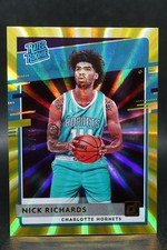 2020-21 NBA Donruss Nick Richards #222 Holo Gold Laser Rated Rookie 1/10