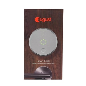 August Smart Lock 1st Gen Silver Bluetooth Keyless Entry AUG-SL01-M01-S01