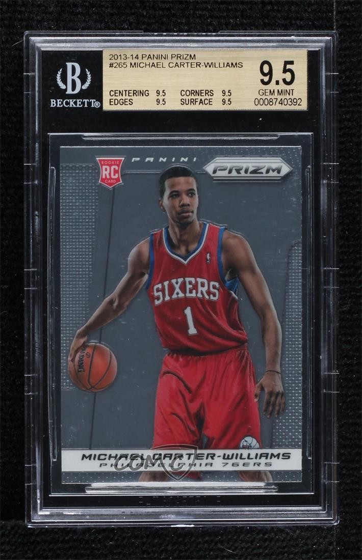 2013 Panini Prizm Michael Carter-Williams #265 BGS 9.5 GEM MINT Rookie RC 0w8f