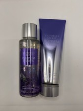 Victoria's Secret Platinum Berries Mist and Lotion Set - Purple and Silver