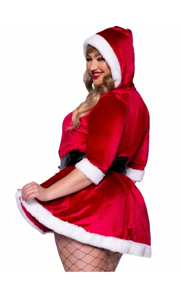 Leg Avenue Mujer Mra Clause Santa Navidad Rojo Vestido Disfraz Talla 1X/2X Nuevo Foto 3 de 4