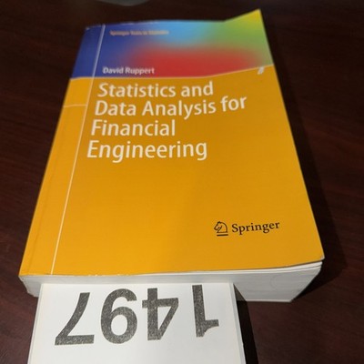 Statistics and Data Analysis for Financial Engineering, Paperback by Ruppert,...