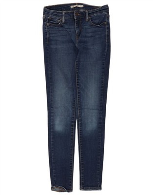 Levi's Damen 710 Super Skinny Jeans W26 L28 Blau Baumwolle DR15