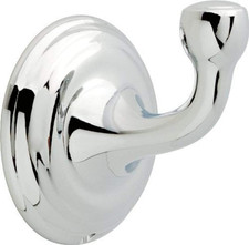 Delta Single Towel Hook for Bathroom or Kitchen Polished Chrome  Windemere Acc