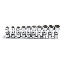 10PC 3/8" Dr. Metric Universal Hand Socket Set (12-Point) - US-310M