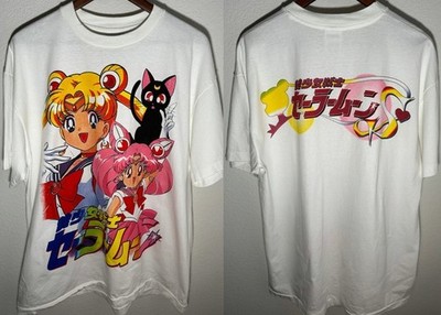 2 sided Sailor Moon Anime white short sleeve QT6129
