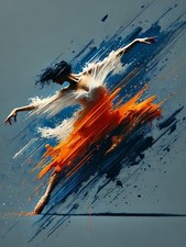 Paint by Numbers Kit for Adults Beginner,Power Dancer Adult Paint by Number K