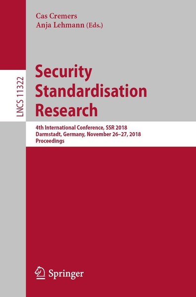Cas Cremers (U. A.) | Security Standardisation Research | Taschenbuch | Englisch-image