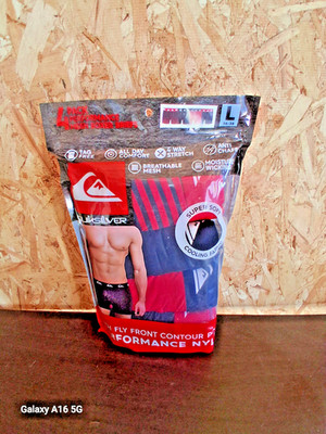 Quiksilver Men's 4-Pack Performance Mesh Boxer Brief Size Large