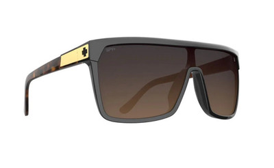 Spy Optic FLYNN Sunglasses - Black HONEY Tort / Happy DARK BROWN FADE NEW