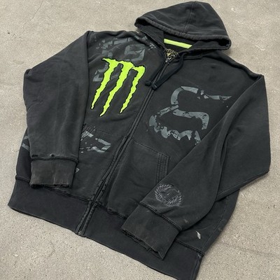 Vintage Y2K Fox Racing Monster Energy Ricky Carmichael Zip Up