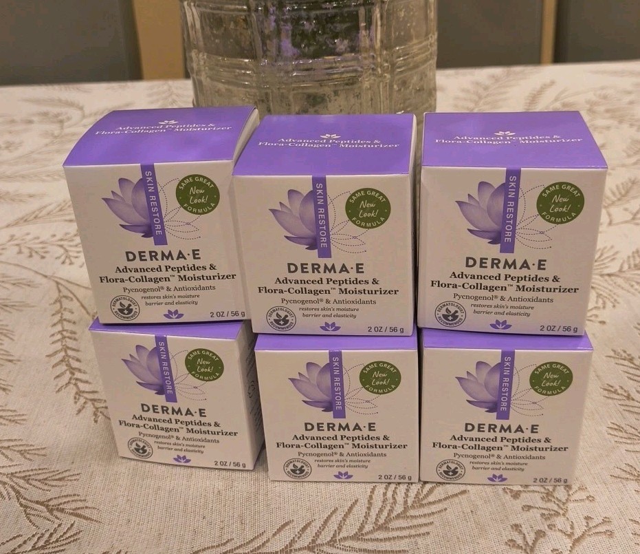 Derma E Peptides Plus Wrinkle Reverse Creme Anti-aging 2 oz 6 Pack