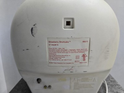 Vintage Rare Strawberry Shortcake CRT TV 13” 2004 - Works Tested