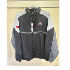 Reebok San Francisco 49ers NFL Officially Licensed Full Zip Jacket XL Black