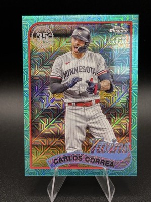 Topps Series 2 Carlos Correa Minnesota Twins #2T89C-93 Aqua /199 Mojo