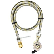 1M Hose, SWIVEL W20 RH Fitting And 27mm Clip On Type Gas Bottle Adapter