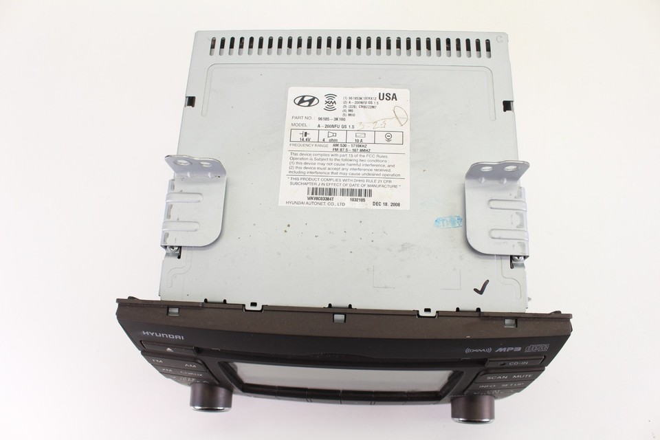2009-2010 HYUNDAI SONATA AM FM CD XM RADIO RECEIVER DISPLAY OEM, 96185 ...
