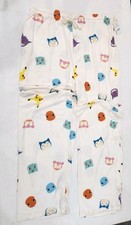 NEW Pok mon Face Sleep Pajama Pants Unisex 2XL XXL Beige Pikachu Starter NWT