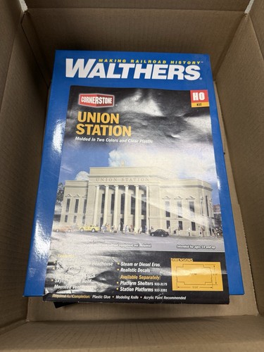 Kit de estación de plástico Walthers Cornerstone Union Station HO 1:87, 933-3710 | Zustand: New