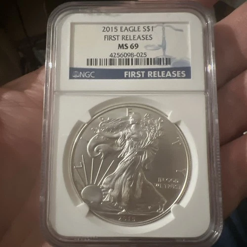 2015 $1 American Silver Eagle MS69 First Releases NGC 1 oz ounce Dollar Coin
