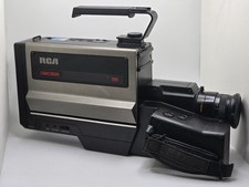 Vintage RCA VHS Camcorder Full Size Shoulder Style w/ Accessories Bundle 1980s