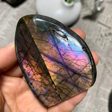 153g    Natural Purple Light Labrador Quartz Crystal Stone Specimens