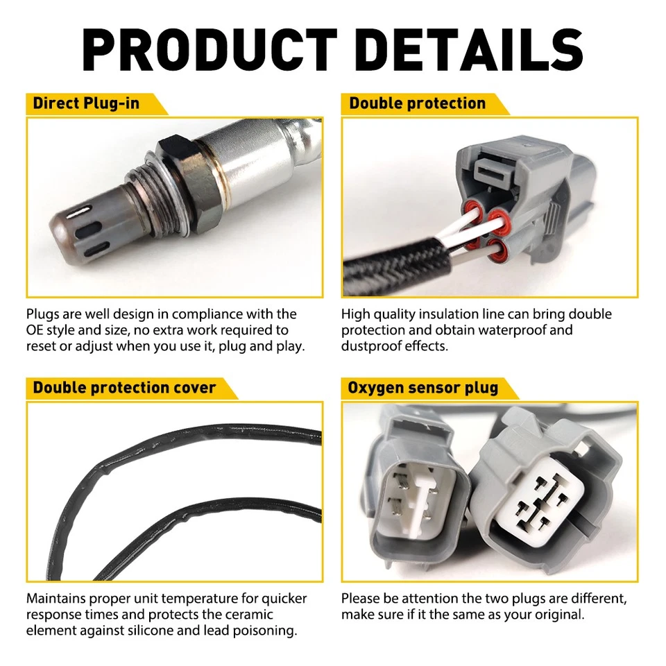 1/2Set Upstream Downstream Sensor O2 & Oxygen For Acura Direct TL CL Accord Hond - Image 3 of 4