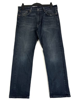 Levi's 505 Jeans Regular Straight Herren W36 L32 Dunkelblau Denim Strauss Hose