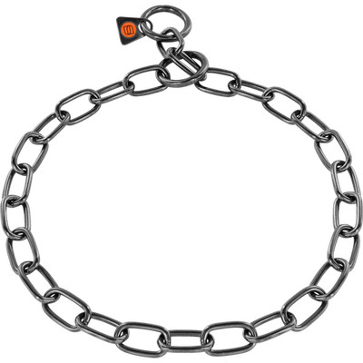 Sprenger Hundehalskette 3,0 mm Halsband Halskette Hund Edelstahl schwarz medium