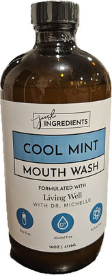 Just Ingredients Cool Mint Mouthwash Formulated - New sealed - FREE SHIPPING 