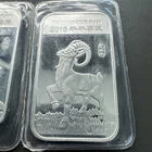2015 LUNAR YEAR OF THE RAM SILVER 1 OZ 999 FINE ART BAR SEALED