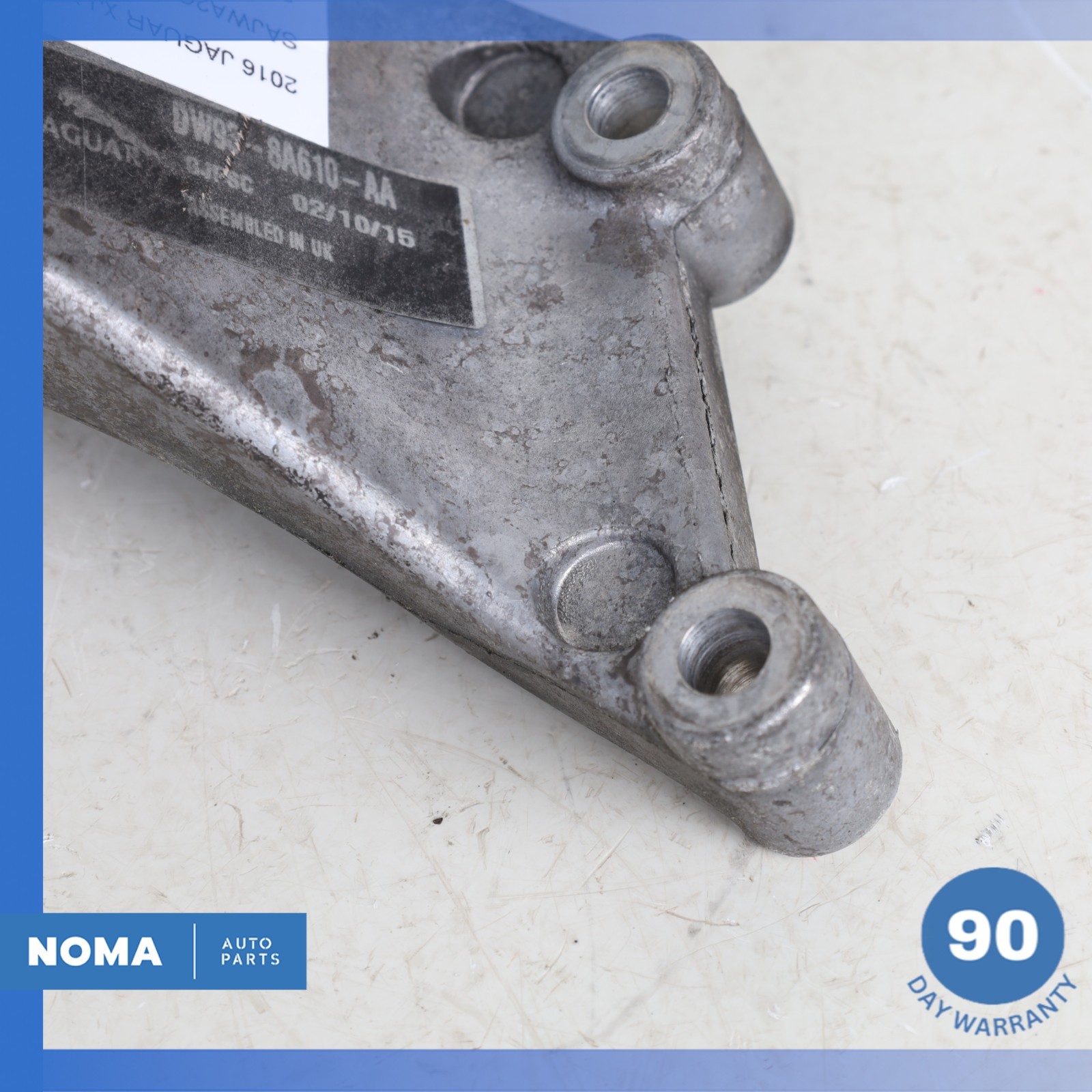 2016 Jaguar X351 XJL Engine Lower Belt Idler Pulley Bracket w/ Pulley OEM