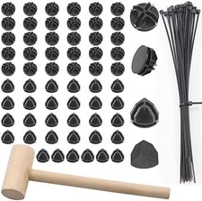 Wire Grid Cube Connectors with Zip Ties