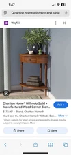 Charlton Home Wilfredo Solid + Manufactured Wood Corner Stand Brand New In Box