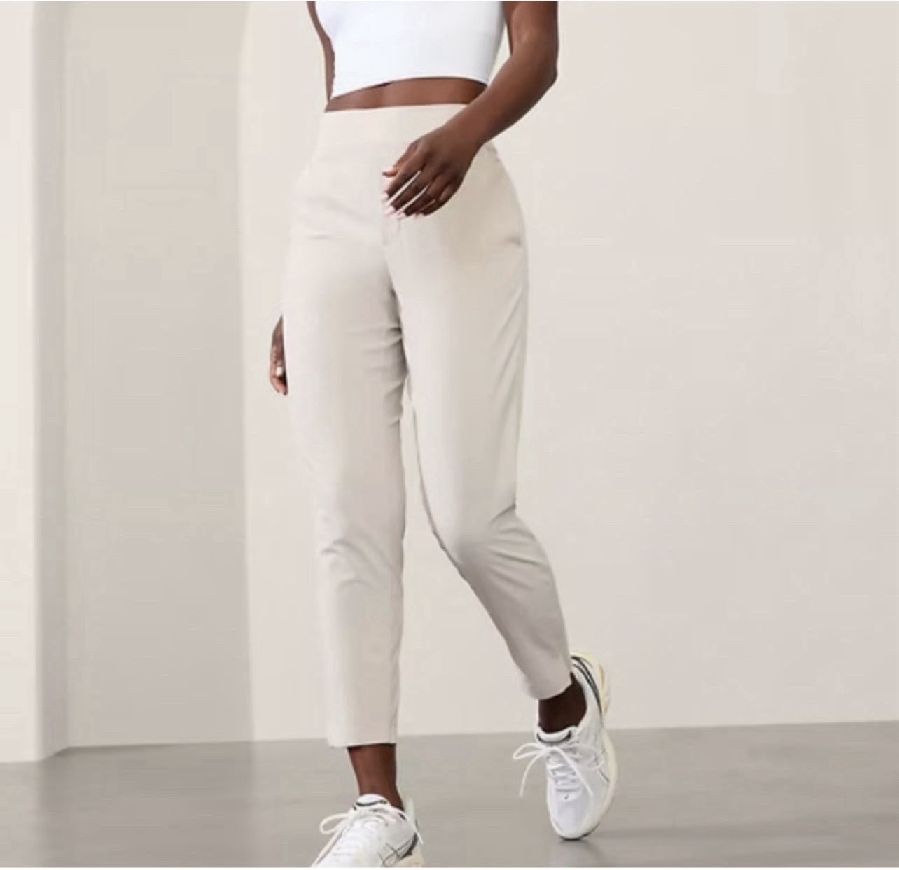 ATHLETA Brooklyn Ankle Pant SIZE 6 Abalone Grey, Travel  #198671