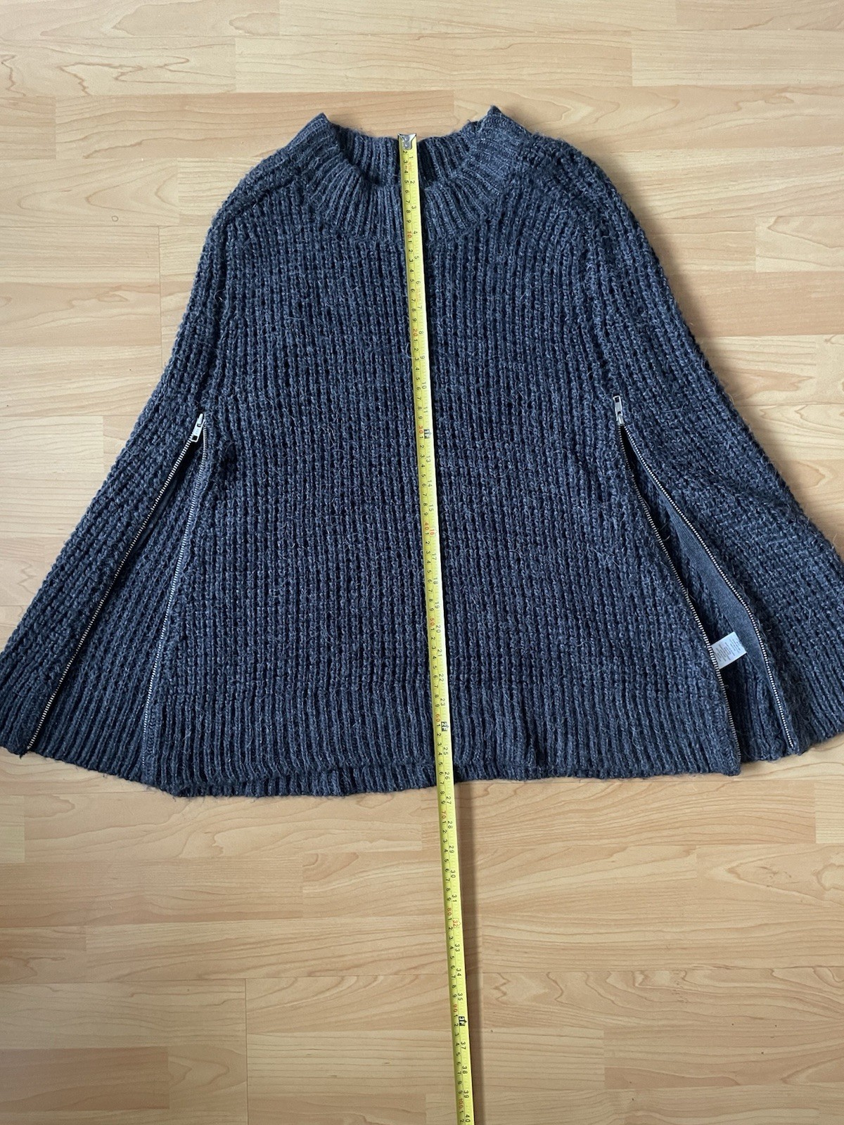 French Connection Alpaca Blend Pullover Cape Ponc… - image 10