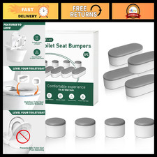 Universal Toilet Seat Bumpers - 8 Pcs Non-Slip Spacers for Bidet  Lid, Strong A