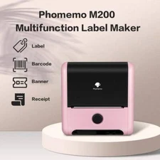Phomemo M200 Bluetooth Thermal Label Maker Barcode Photo 3 Inch 80mm Printer Lot