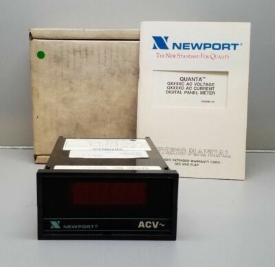 NEW NEWPORT Q2000C / Q2000-CVR4 QUANTA ACV DIGITAL PANEL METER AC ...