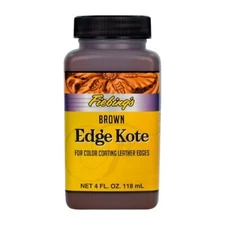 Fiebing's Water Resistant Leather Edge Kote - Color Coating 4 oz Brown